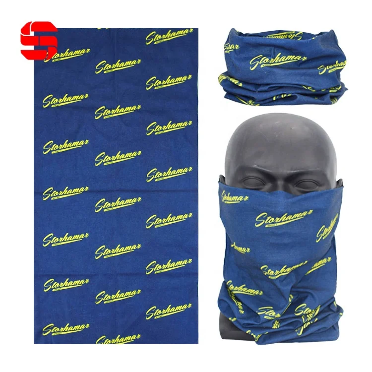 Custom Logo Sublimation Print Neck Gaiter Headwear Tubular Neck Warmer Bandana Multiscarf Tube Seamless Headwear Fishing Bandana