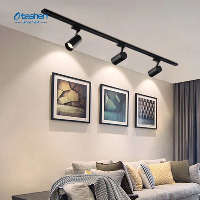 2 Wire Track Spot Light System Cob Adjustable Track Light 20w for Project