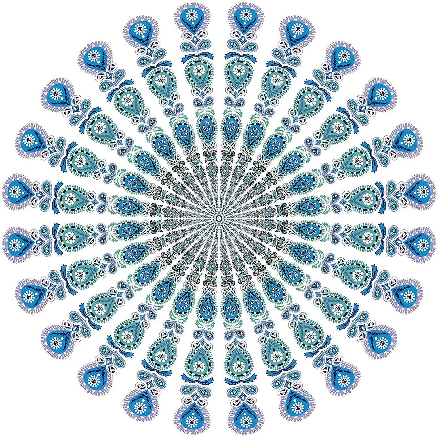 Новый женский шифоновый круглый шарф коврик для кемпинга Многофункциональный круглый Шелковый парео пляжный коврик