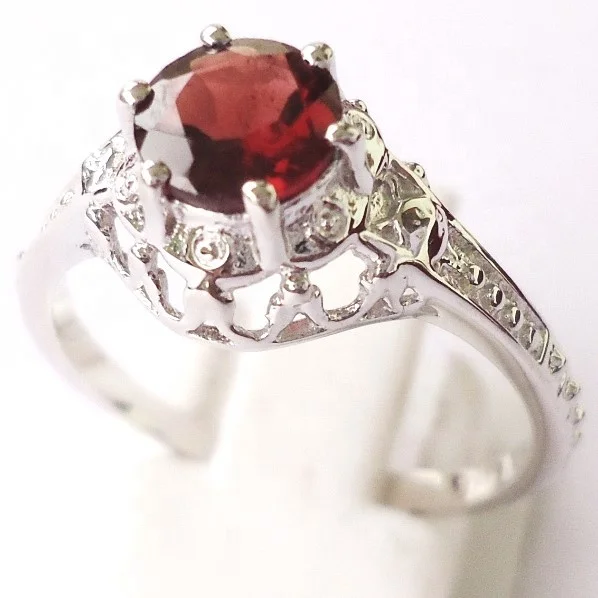 Wholesale Rings Good Quality Semi-precious Gemstone 925 Sterling Silver Filigree Rings Gemstone Silver Rings