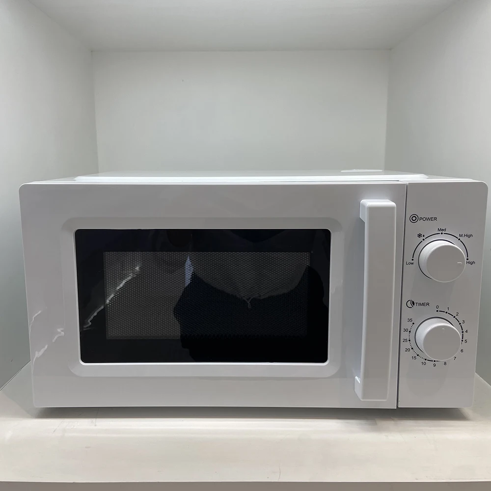 20 л белая полностью большая стеклянная дверь микроволновые уровни мощности цифровая микроволновая печь с хромированной ручкой