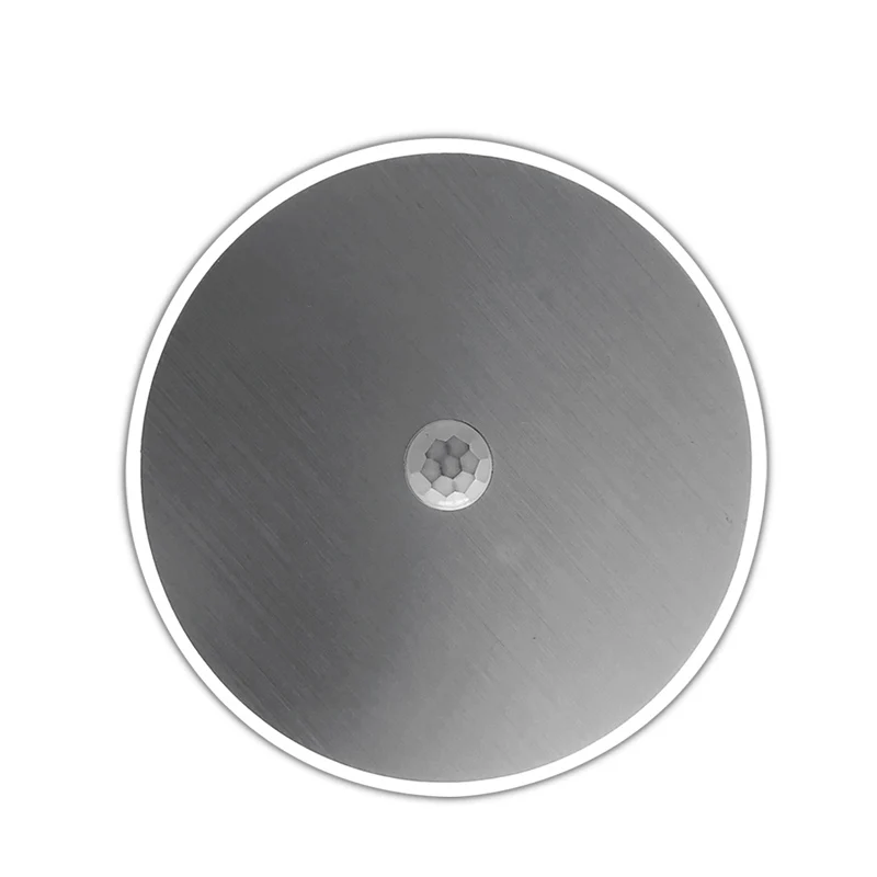 Aluminum cover motion sensor light wireless LED ROUND AA battery operated indoor kids Step Light Under Cabinet Nightlight