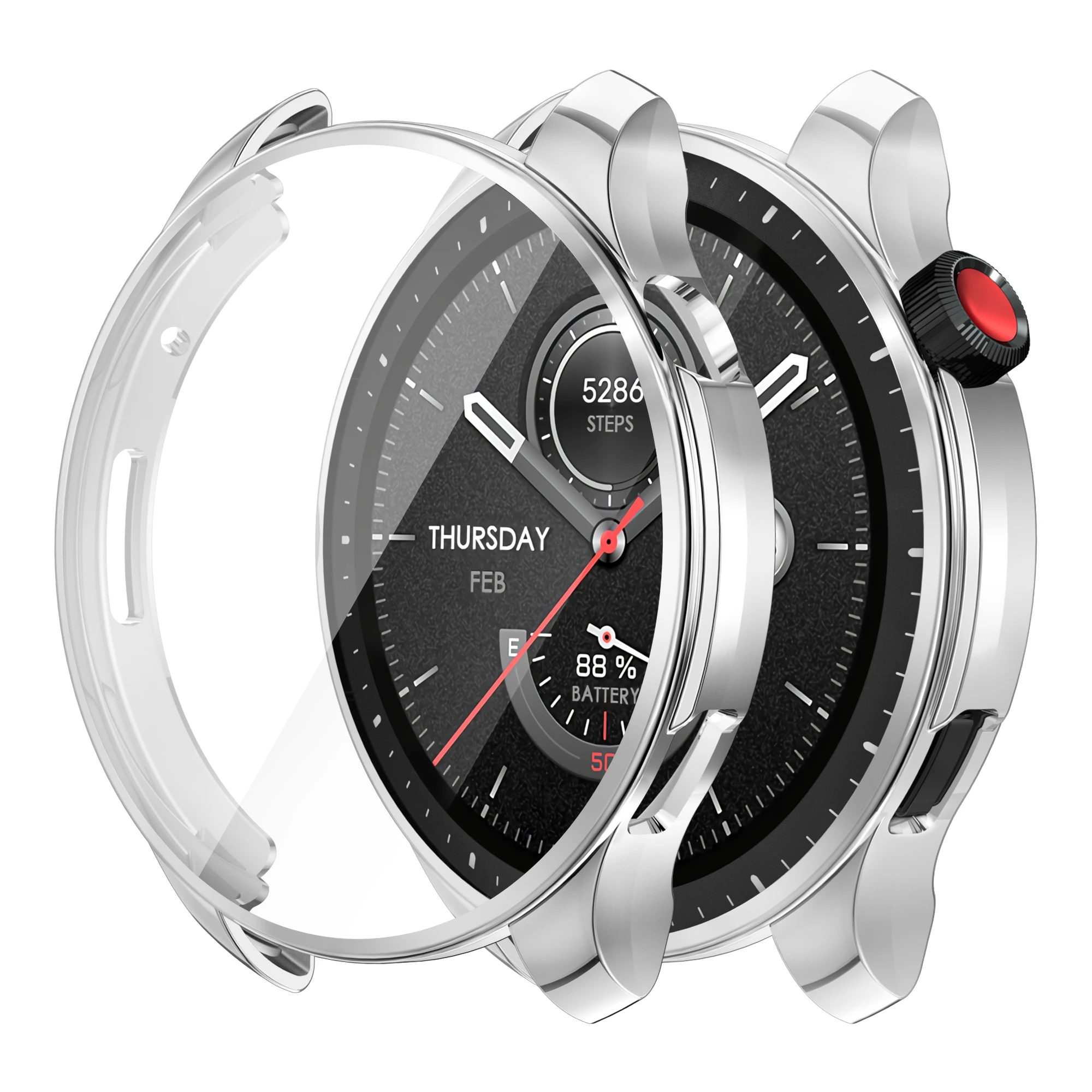 Protective Watch Case Compatible with Amazfit GTR 4 Screen Protector Soft TPU Full Cover for Amazfit GTR 4