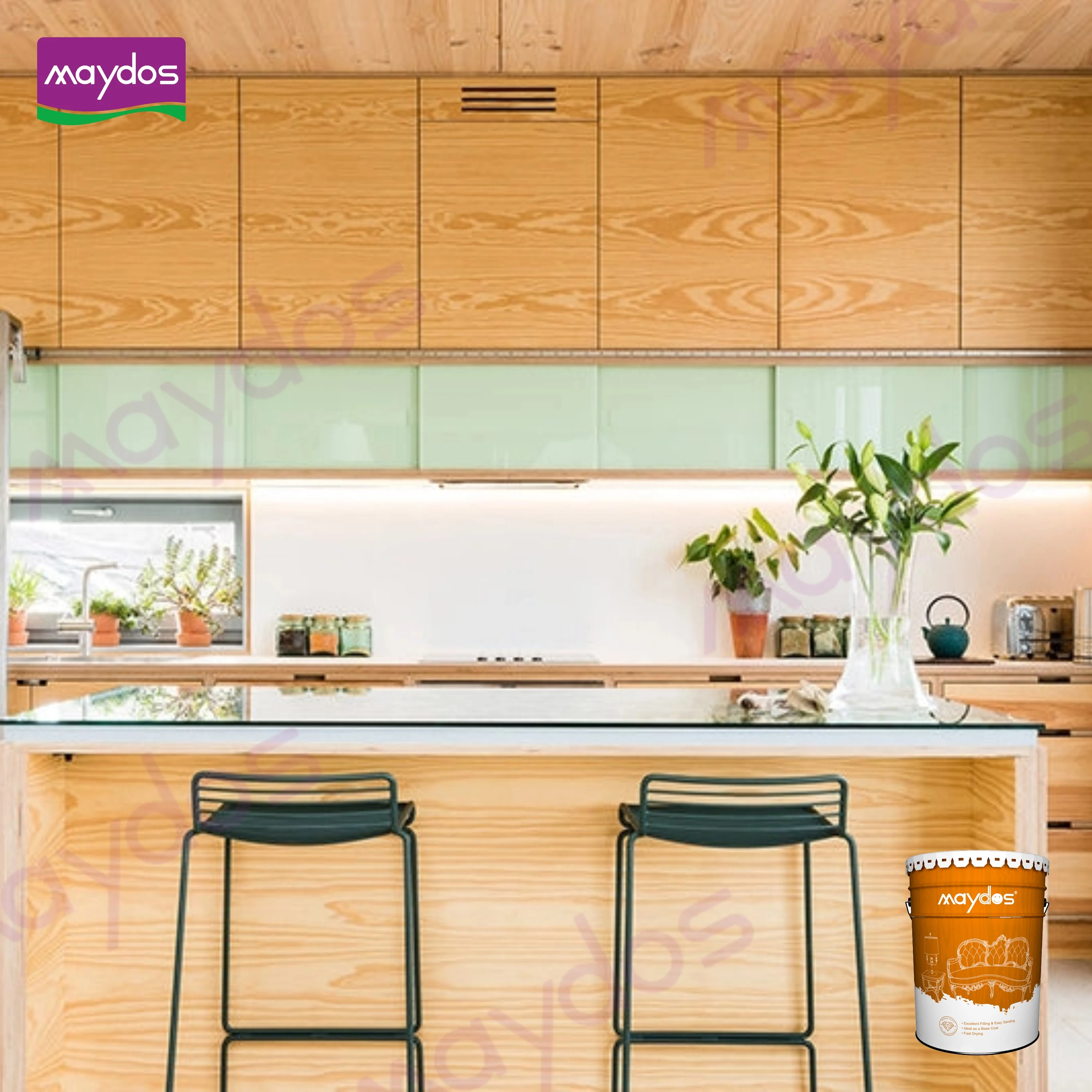 Maydos high performance polyurethane PU Wood furniture lacquer wood paint coating