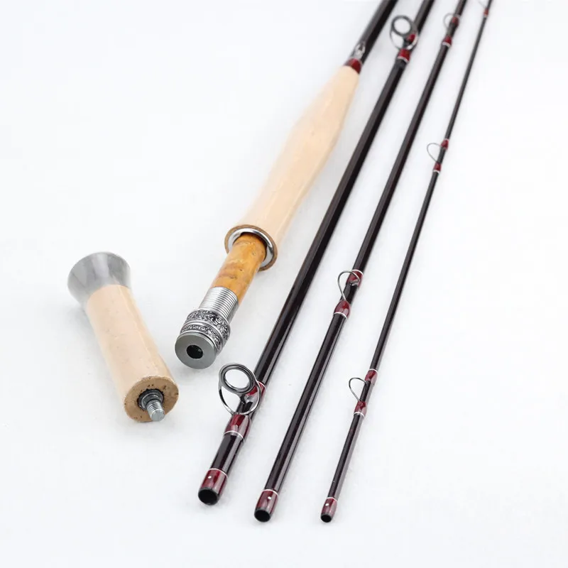  Оптовая продажа переключатель fly штанга 11ft 4 секции 3/4wt классический экшн удочка