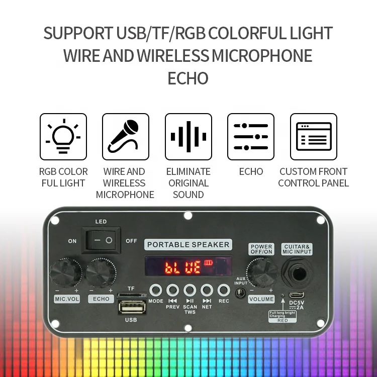 JQ Speaker Bluetooth Amplifier Board 2x10W 3.7V MP3 Bluetooth MP3 Player Module