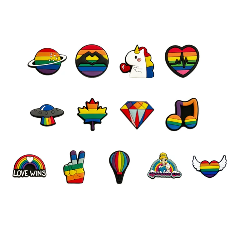 Factory Wholesale Brand Logo Croc Charms New Design Shoe Charms Clog Accessories