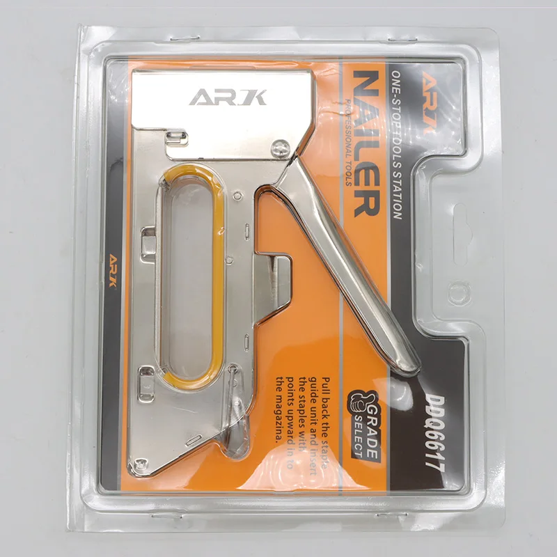 Portable Durable Home Upholstery Fixing Staple Nail Gun Manual Nose Air Pressure GS Staple Gun