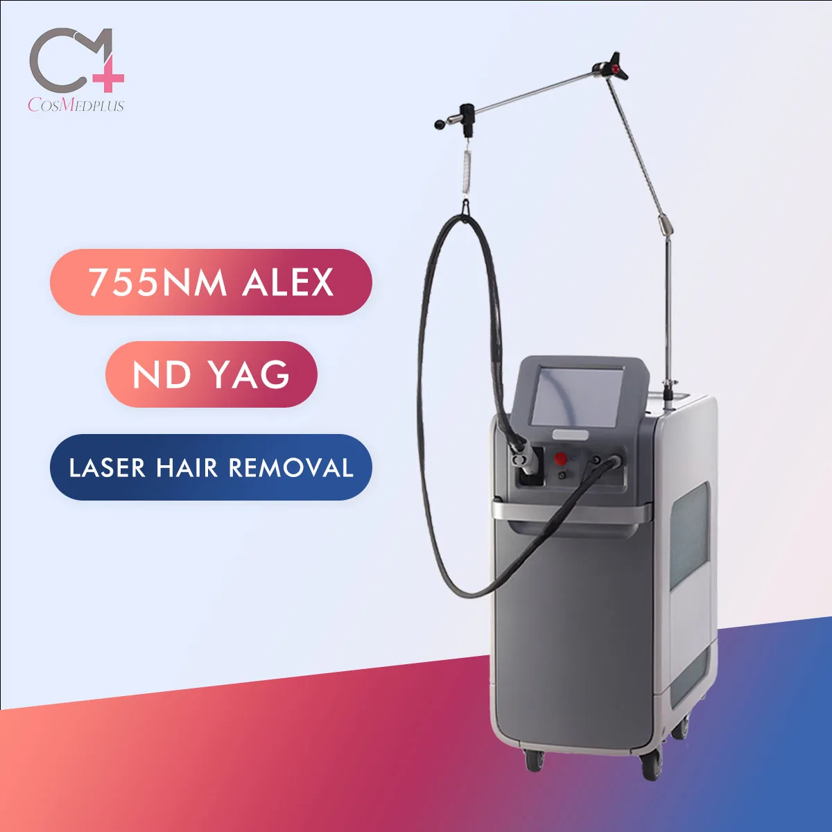 Imported key parts 1064 nd yag long pulse laser hair removal alexandrite laser machine buy