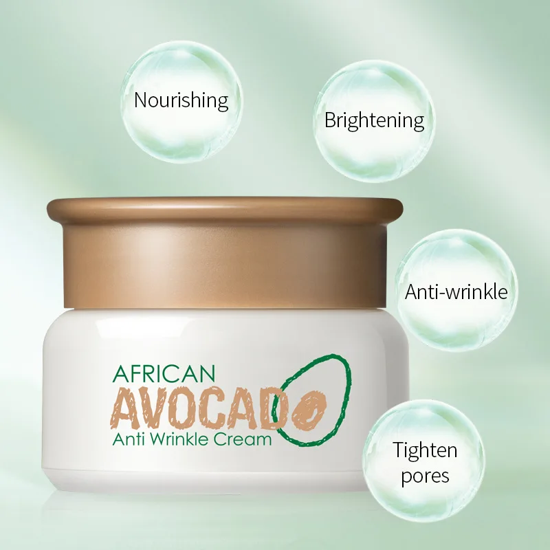 Natural Facial Care African Avocado Skin Care Cream Firming Lifting Moisturiser Anti Aging Cream Wrinkles Face Cream