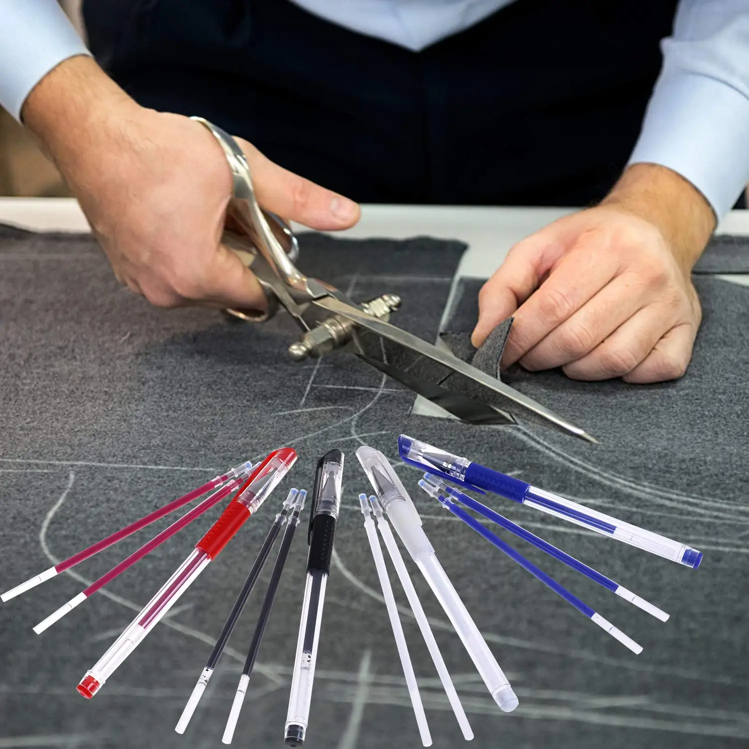 Heat Erase Pens Heat Erasable Fabric Marking Free Refills for Sewing,Quilting and Dressmaking