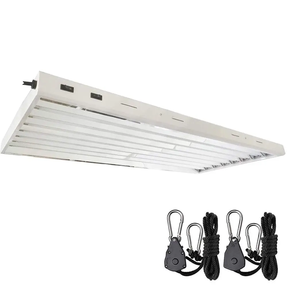 T5 4ft 8lamp Fluorescent Ho Bulbs Included T5 Grow Lights Fixtures for Indoor Horticulture Gardening