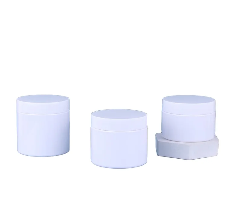 50ml 80ml 100ml 120ml 150ml Empty White Cosmetic Cream Jars Cosmetic Packaging Plastic Pots Cream Containers With Screw Lids