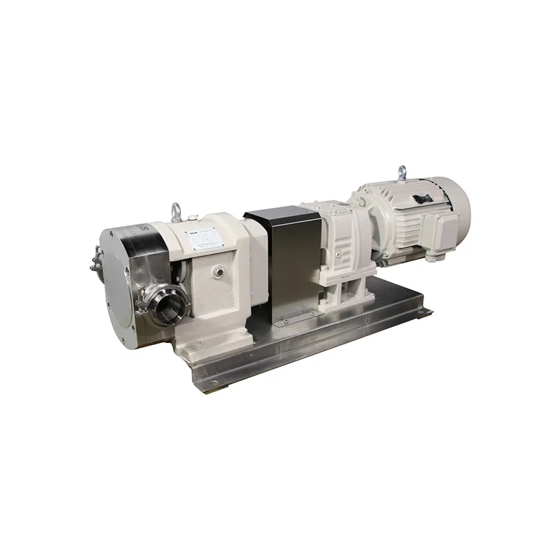 Sanitary Stainless Steel Lobe Rotor Pump with Gear Reducer