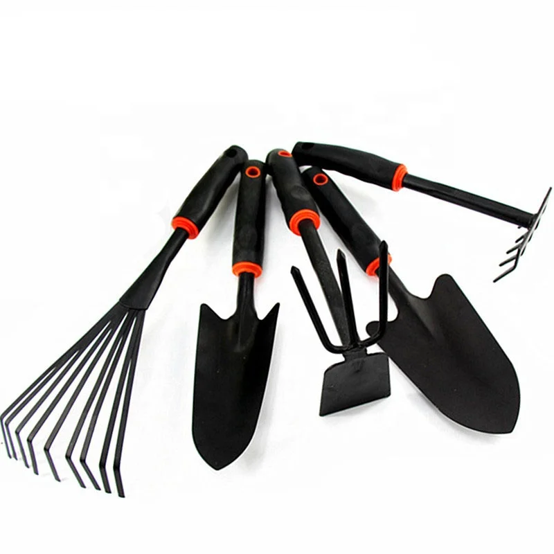 Garden tools set heavy duty yard hand tools bonsai tools set for gardening with shovels rake dual propose hoe