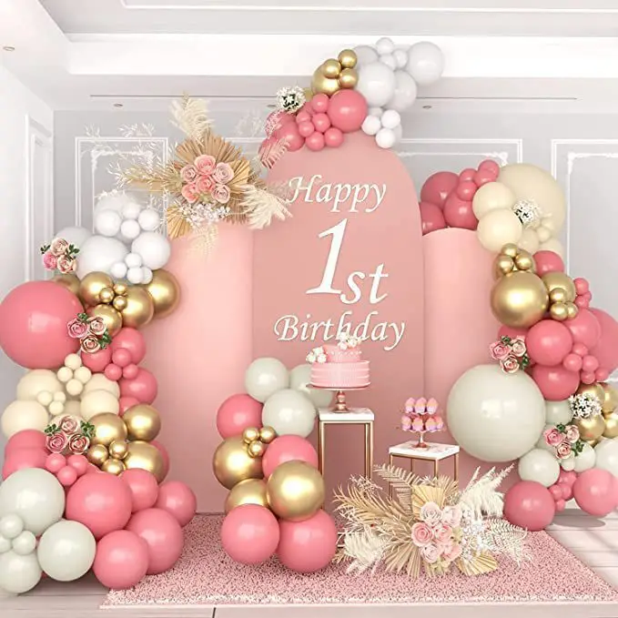 Pastel Decorative Balloon, Wedding Birthday Balloons Garland Arch Kit Foil Wedding Balloons//