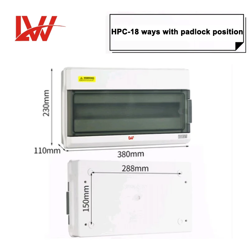 18ways Outdoor waterproof electric power distribution box