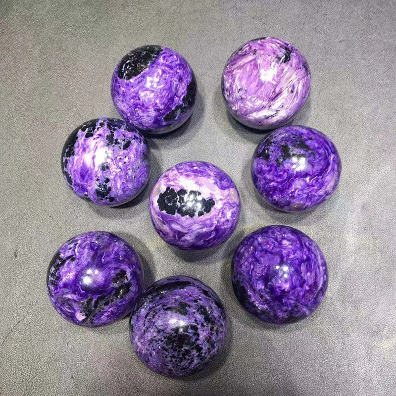 wholesale healing stone charoite sphere purple dragon crystal ball for gift