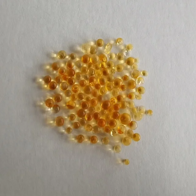 Orange indicating 2-4mm silica gel absorbent used in Precision Instruments Pharmaceuticals Petrochemicals