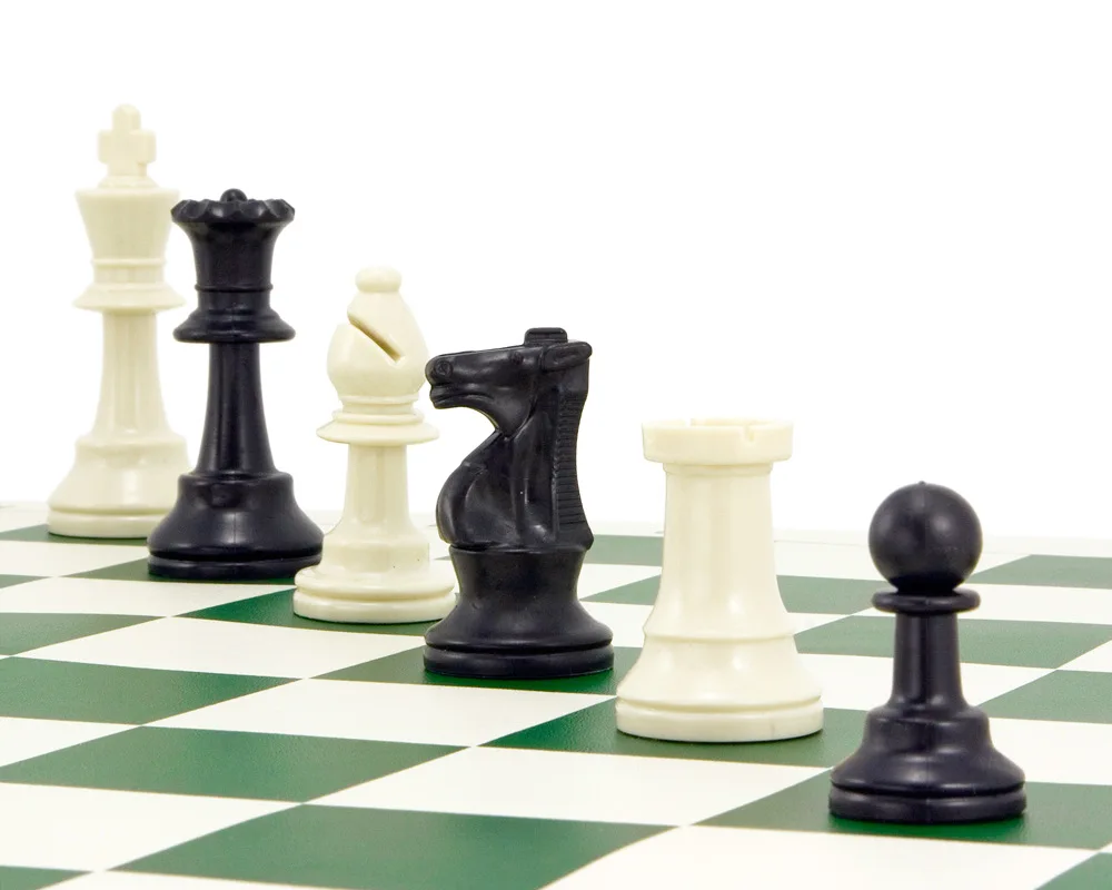 Children 305 MM PVC Leather Board Table Toy Plastic Game Chess Toy Plastic Chess Game Set