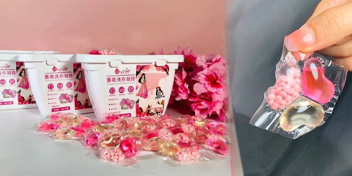 Factory Direct Sales 3-in-1 Stay Fragrance Beads Sakura Fragrance Antibacterial Concentrated Laundry Condensation Beads