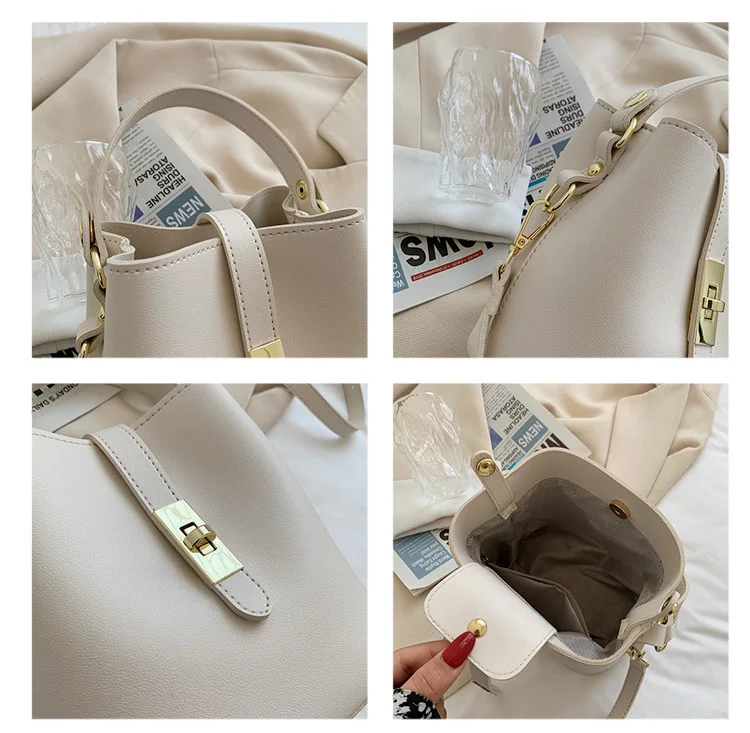 New Online Shopping Custom PU Leather Fashion Trends Ladies Tote Shoulder Handbags Wholesale Women Ladies Handbags
