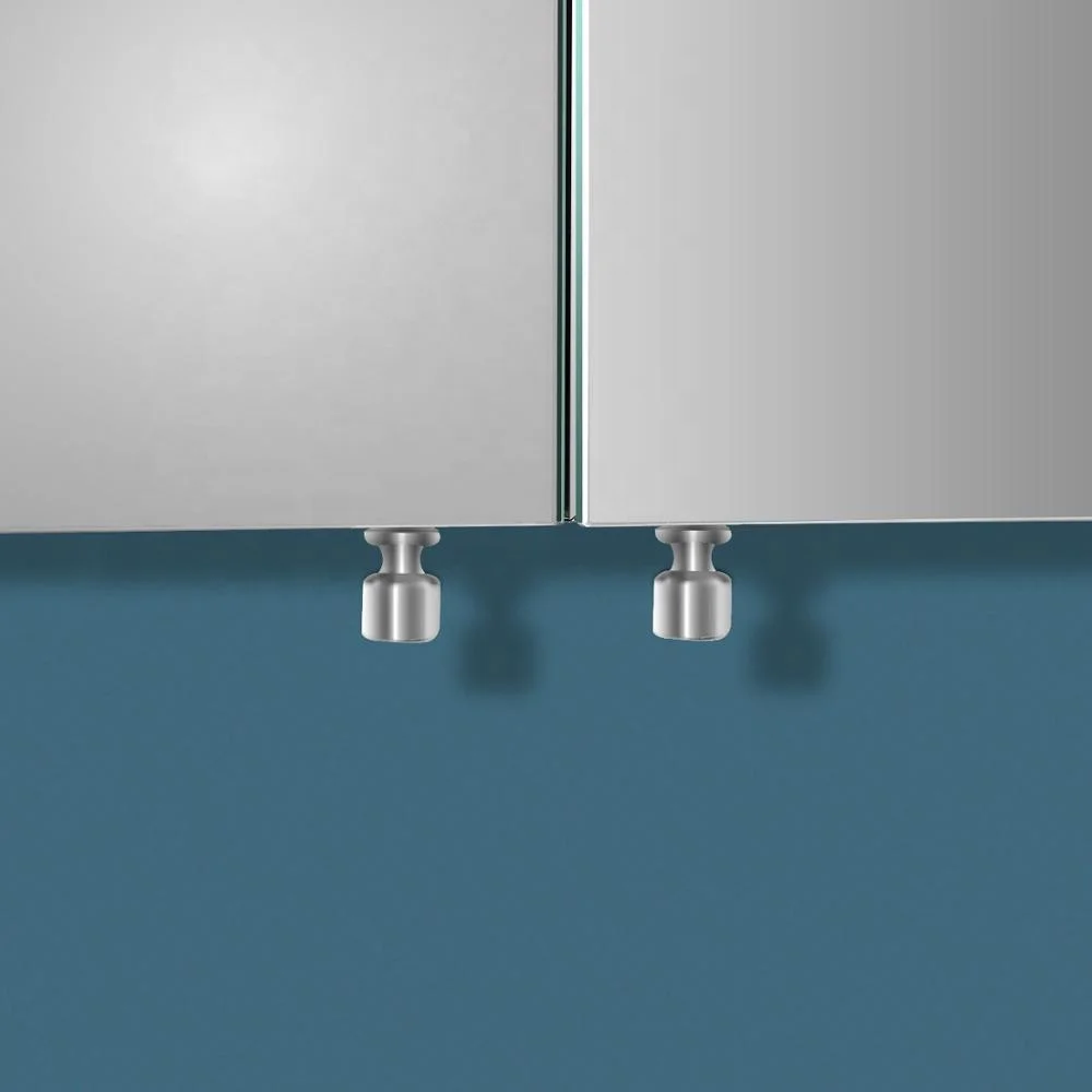 Stainless Steel Bathroom Makeup Medicine Storage Cabinet With Mirror