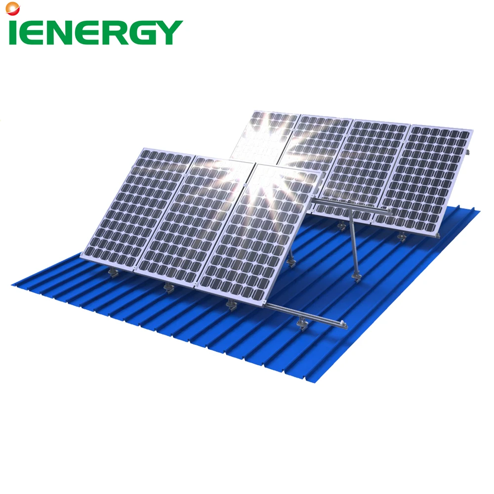  Солнечная энергия кровельные монтажные системы PV панели стеллаж для выставки товаров Солнечный конструкцию