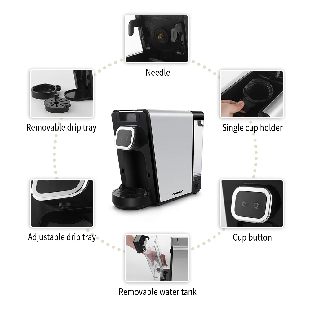 K Capsule Coffee Machine Manual Cold Brew Coffee Maker Tea Maker Machine