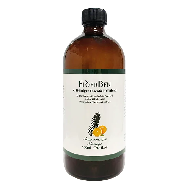 Anti-Fatigue 500Ml Natural Essential Body Oil Blend Aromatherapy Body Massage With Carrier Oil Oem/Odm Buying Essential Oils