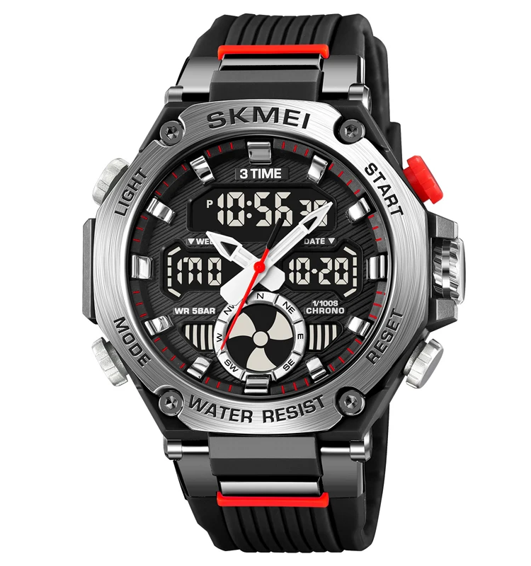 2223 Skmei Watch Factory Dual Time Digital Watches for Men Sport Army Hour