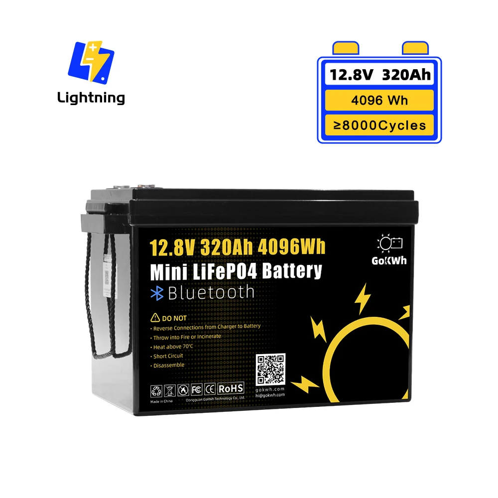 IP65 320Ah 12V 24V 280Ah LiFePO4 аккумулятор 200Ah 100Ah LFP для 48V 60V батарейный блок
