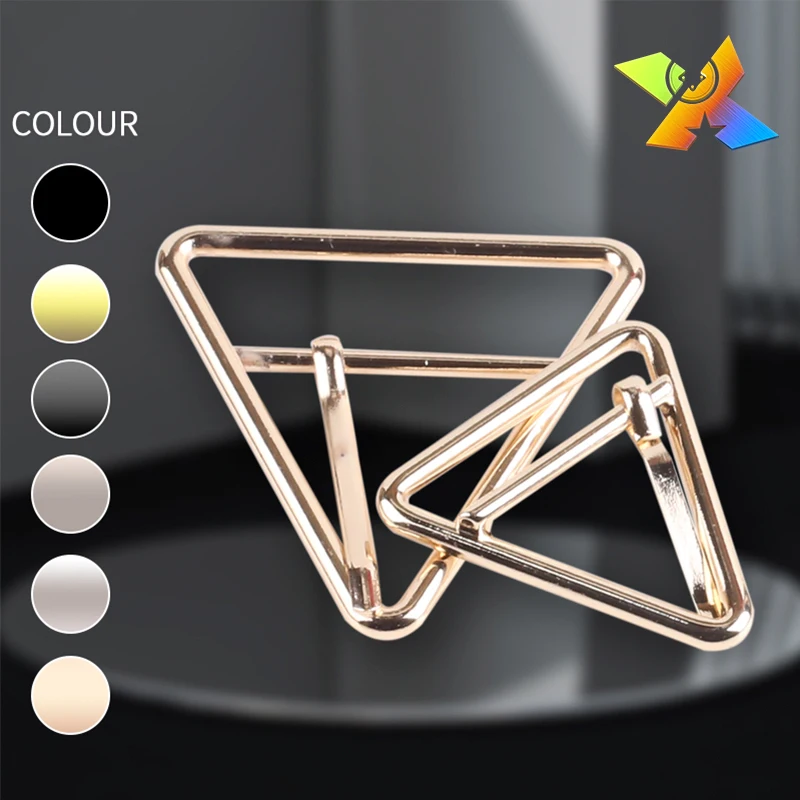 Factory Custom metal buckles for bag China product belt buckle custom Multi-Color triangle buckle