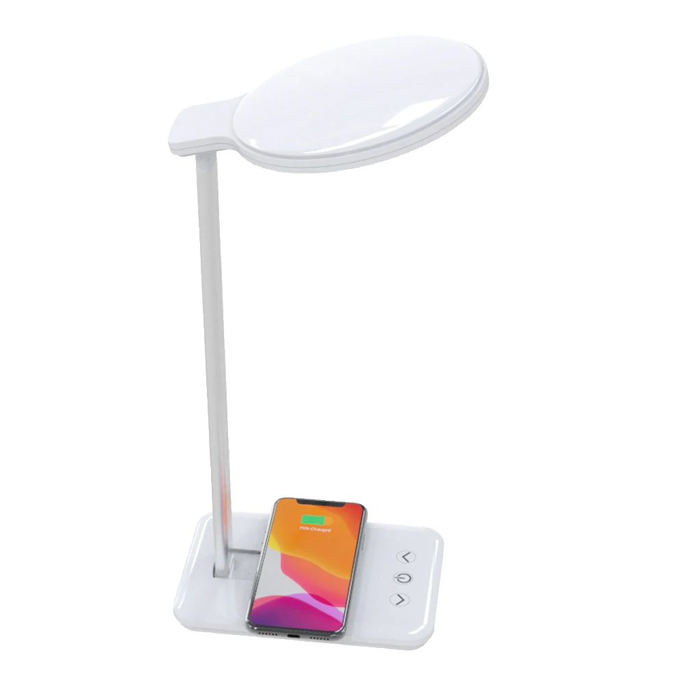 
2021 Hand Touch LED Office School Desk Lamp With Smartphone Wireless Charger 