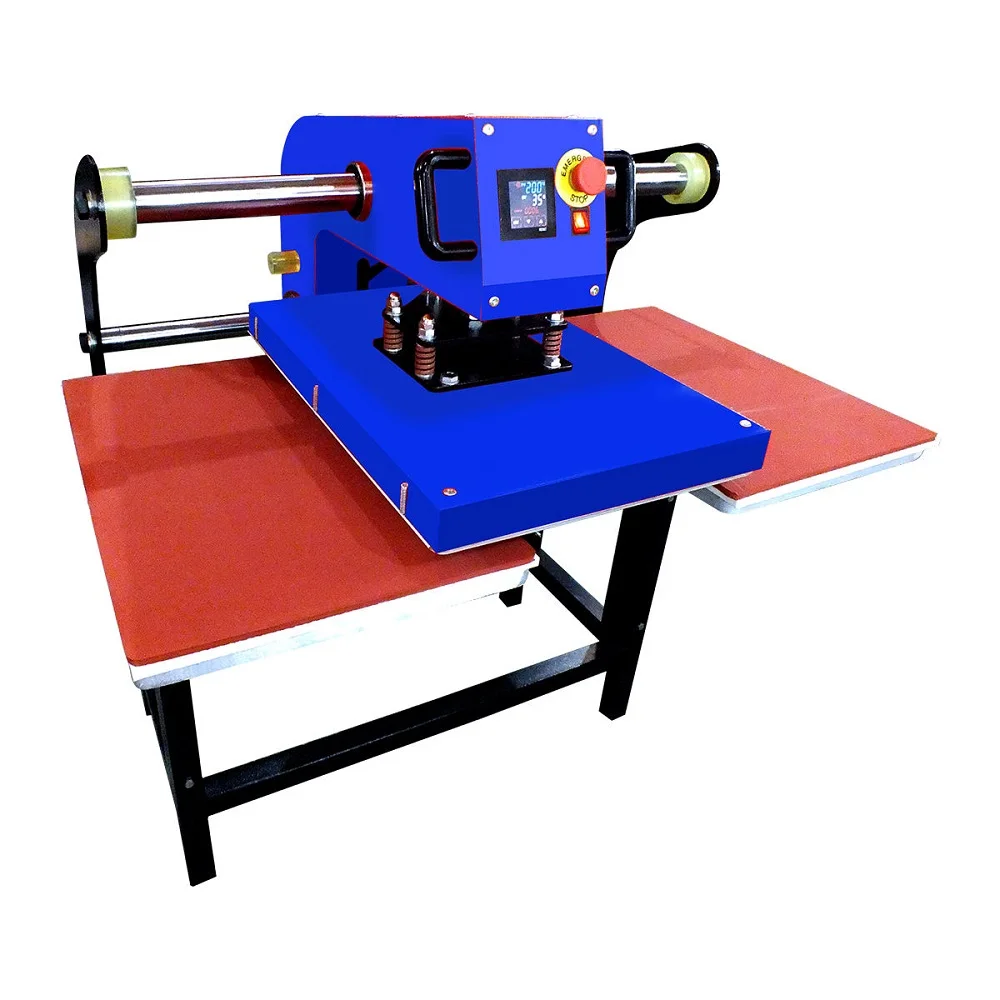 Bosim Dual Panel 40*50cm Heat press machine pneumatic power heat transfer press machine for sublimation dtg dtf printing press