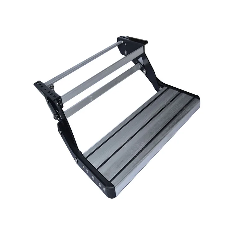 Manufacturer Top quality aluminum alloy single layer entry step for rv caravan