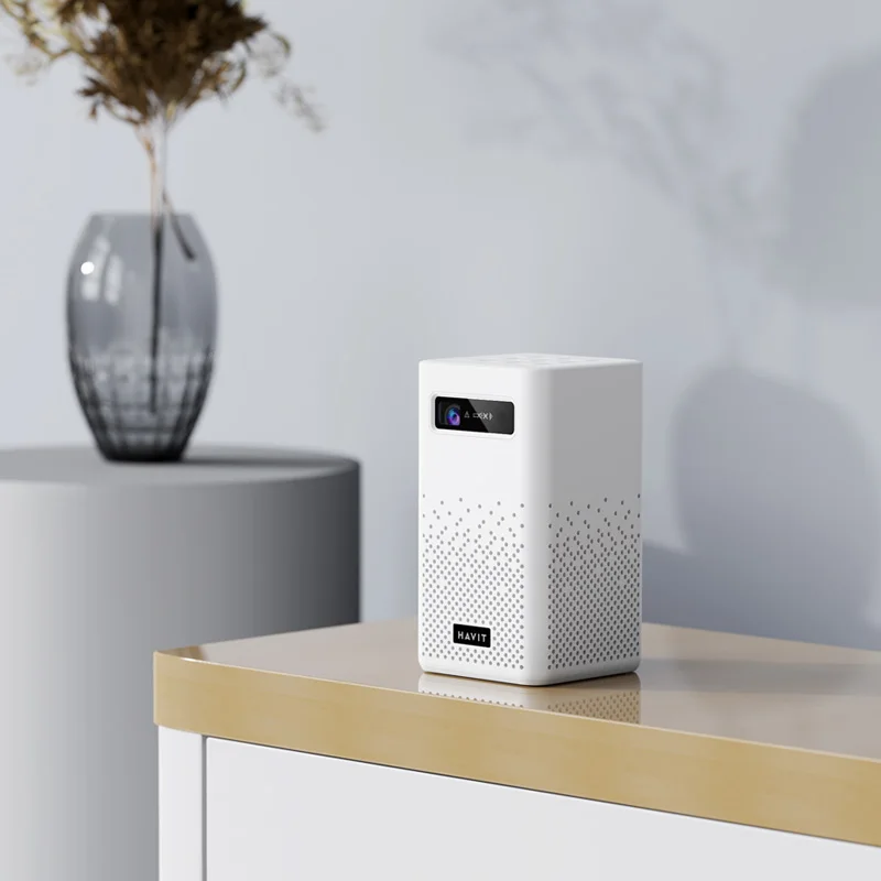 Havit Pj208 Smart Portable Projector Mini Android Lcd Led 4K Wireless Home Theater 1080p Wifi Video Phone Projector