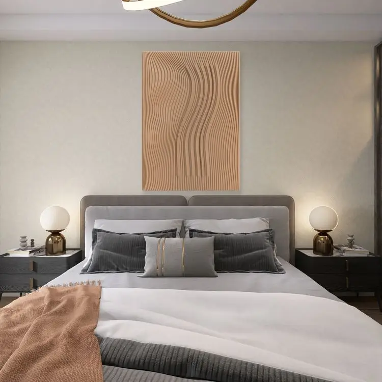 Artist White Design 100% Handmade Glam Luxury Wall 3D Artwork Interior Art Modern Room Wall Decorations for Home