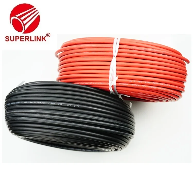 Новый кабель солнечной батареи 4*6 мм, силовой солнечный модуль PV кабель