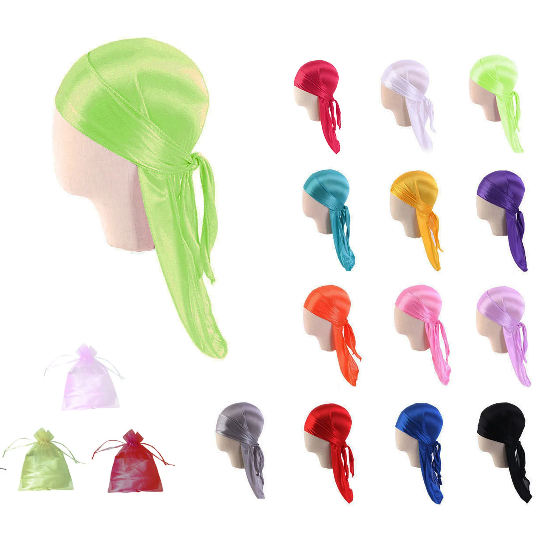 2020 wholesale custom logo Silk cute baby durag do rag for girls boys children toddler