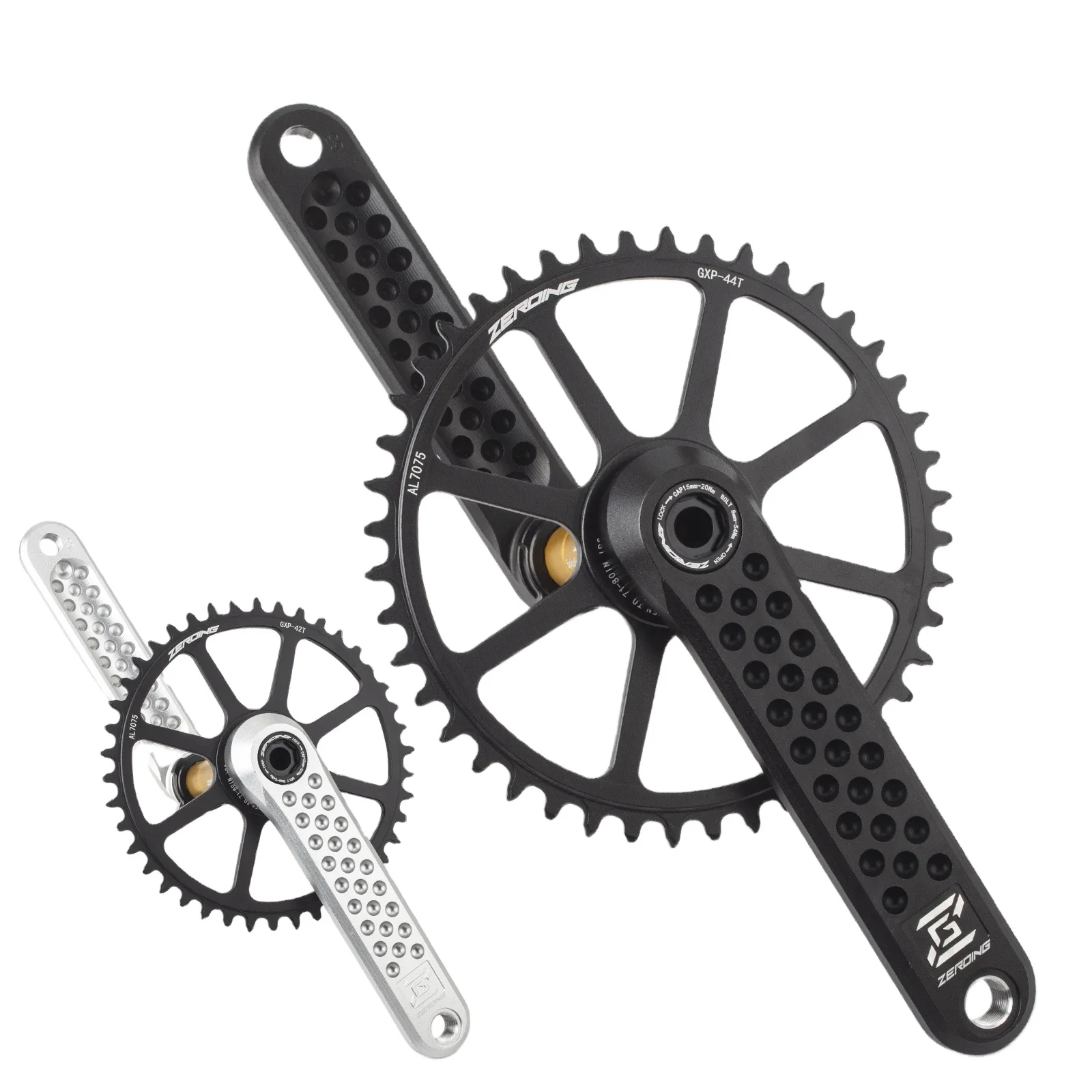 Bicycle Cranks Ultralight 170mm Crank Aluminum Alloy Bottom Bracket Bearing 40-48t Bicycle Chainwheel