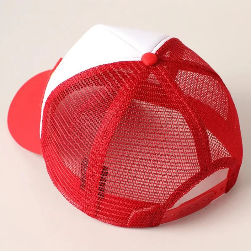 Curved Bill USA Rope Trucker Hats 5-Panel Custom Letters Patch Outdoor Hat Snapback Closure Baseball Caps Made In Vietnam