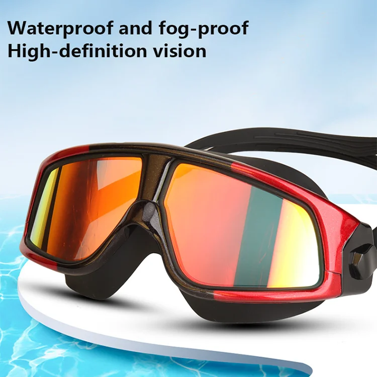 Unisex Waterproof Soft Silicone Swimming Goggles Anti-fog and Anti-ultraviolet Swimming Goggles