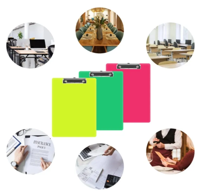 Best Price Top Quality A4 Clipboard Assorted Colors Writing Folder Form Organizer File Folder accessories Quality Clipboards