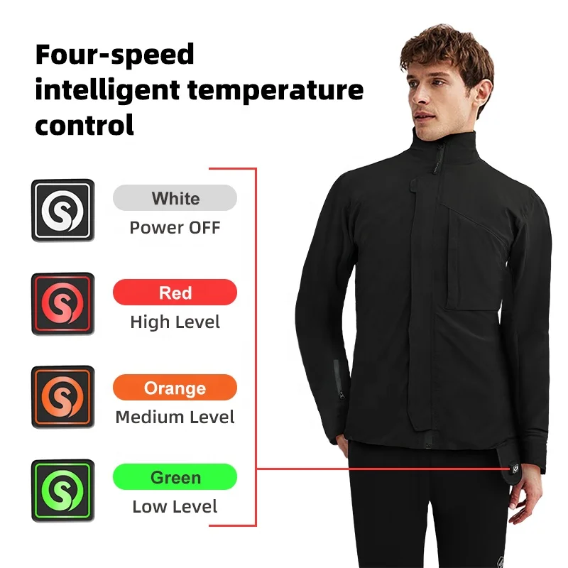 Electric Warming Heated Jacket for Motorcycle Riding - 12V