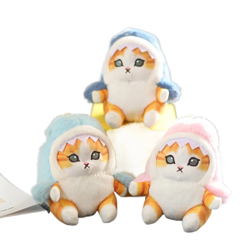 Милая Акула кошка жареный Кот плюшевая кукла кулон красивая комната Автомобильная сумка украшение кулон открывающий праздничный подарок