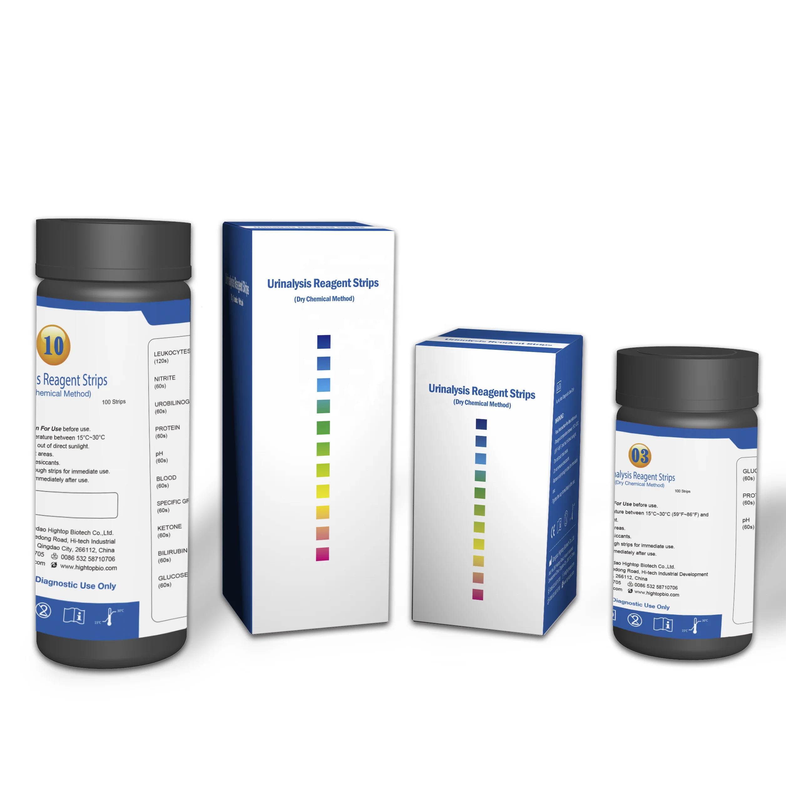 protein glucose ph 3-in-1 Urine test kit ,home test Urine test strips, URS-3 urinalysis reagent strips