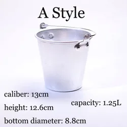 New Design Large Aluminium Alloy Ice Bucket Creative Night Club Ice Bucket Metal Ice Bucket