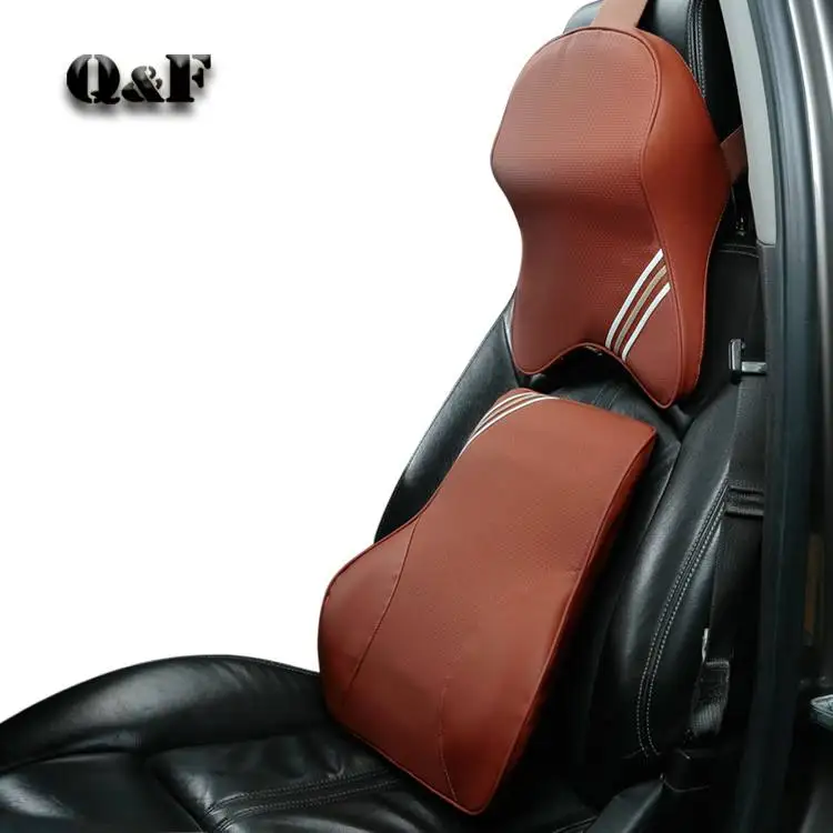 Luxury Comfort Adjustable Memory Foam Neck Rest Waist Car Head Lumbar Pillow Support Headrest Back Lumbodorsal