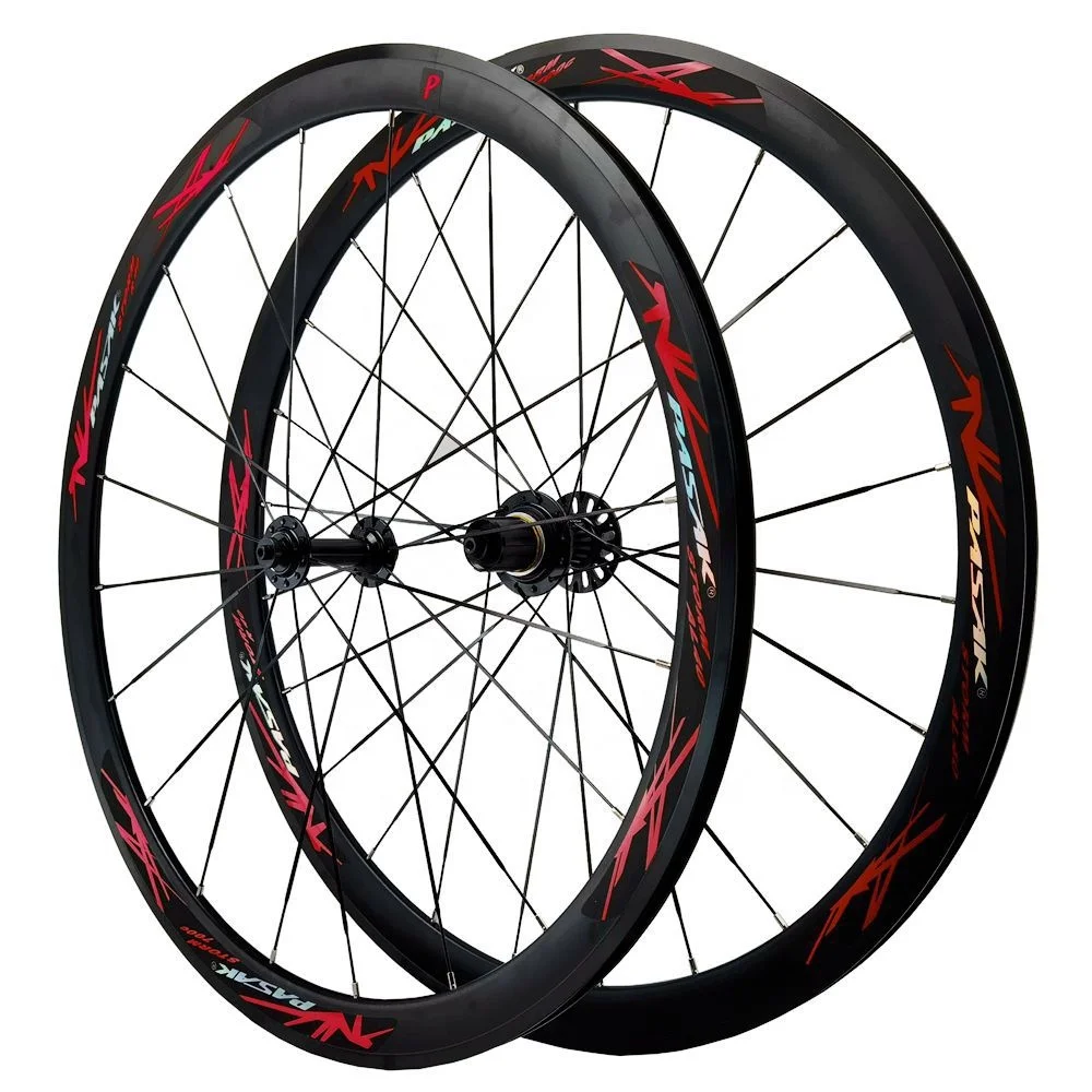 700C Road Bike Wheels 40m Aluminum Alloy Rim C/V Brake HG 11 Speed Wheels for Road Bike